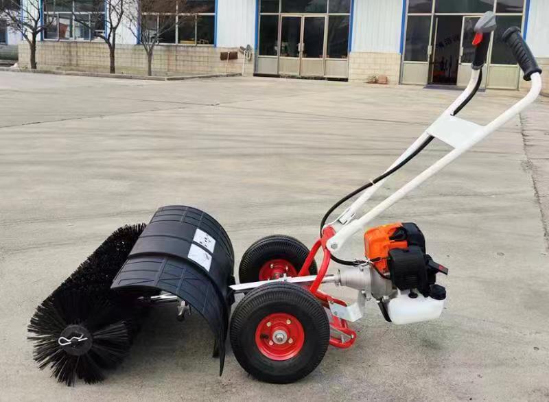 Power Broom with Wheels